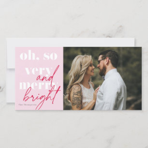 Oh So Very Merry et lumineuse carte de Noël 