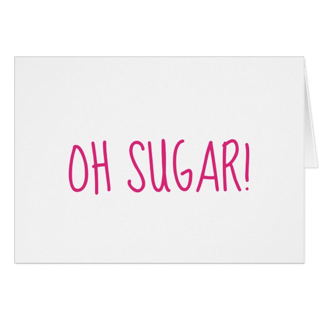 Oh Sugar oublié anniversaire / anniversaire rose (Devant horizontal)