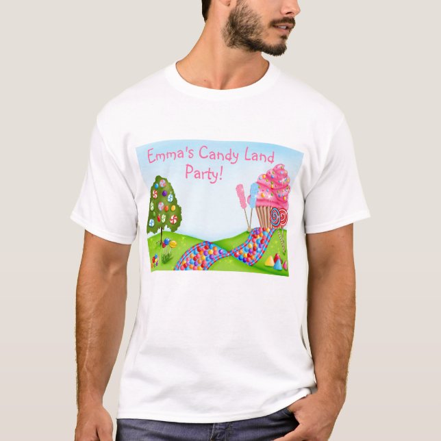 Oh süßes Süßigkeits-Land und kleine Kuchen T-Shirt (Vorderseite)