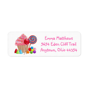 Oh Sweet Candyland Étiquettes de adresse