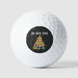 Oh, Taco Tree Funny mexikanisches Essen Ugy Weihna Golfball