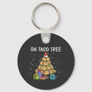 Oh, Taco Tree Funny mexikanisches Essen Ugy Weihna Schlüsselanhänger