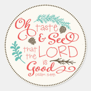Oh Taste and See Sticker d'écriture / Ivory