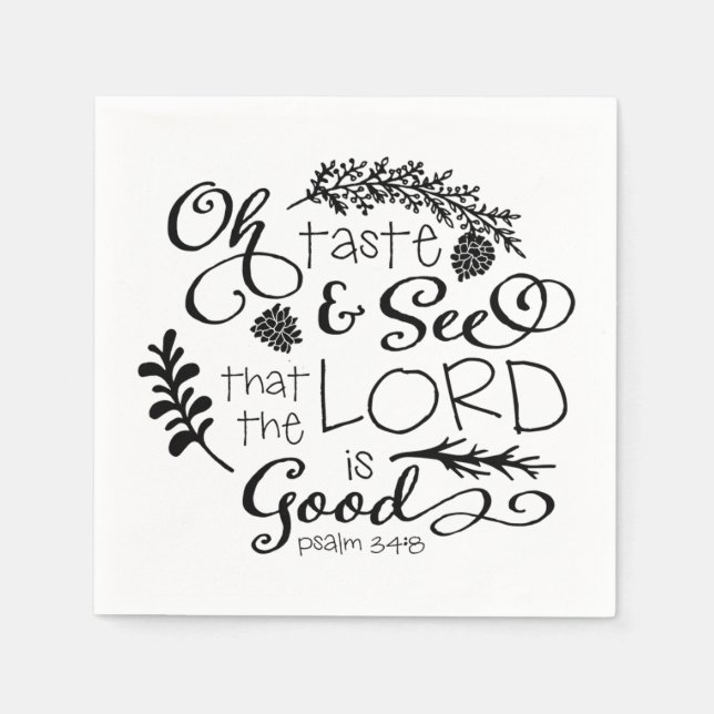 Oh Taste und See Holiday Paper Napkins Serviette (Vorderseite)