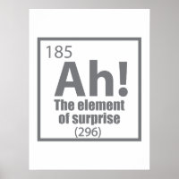 Oh! The Element of Überraschung Funny Chemistry Jo