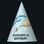 Oh, The Places He'll Go! - First Birthday Partyhütchen<br><div class="desc">Celebrate your baby boy's first birthday with these super cute customizable "Oh,  the Places He'll Go" party hats. Personalize with your son's name and age.</div>