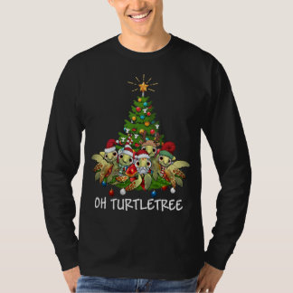 Oh Turtletree Sea Turtle Weihnachtsbaum Tier Xma T-Shirt