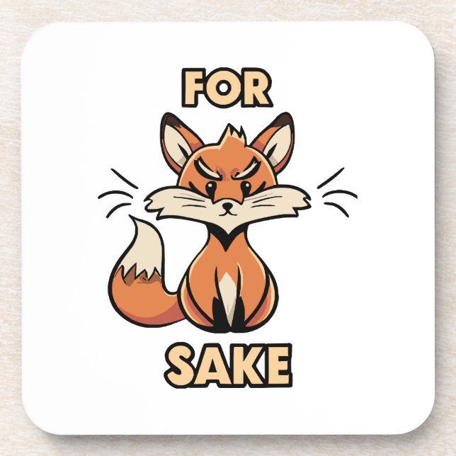 Oh um Fuchs herum Getränkeuntersetzer (Vorderseite)