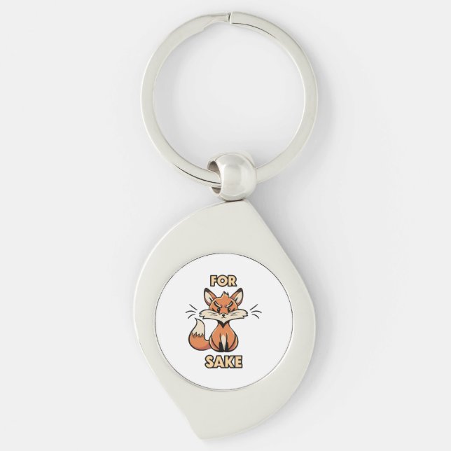 Oh um Fuchs herum Schlüsselanhänger (Vorderseite)