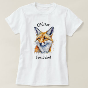 Oh, um Himmels willen! Lustige Wasserfarbe   T-Shirt