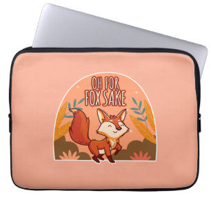 Oh verdammt, süßer und lustiger Fuchs Laptopschutzhülle