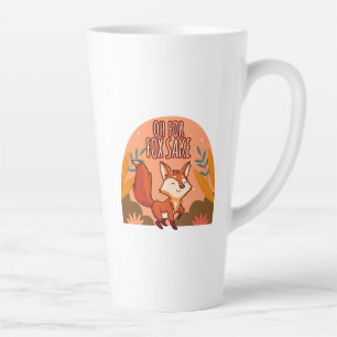 Oh verdammt süßes und lustiges Fuchs-Rundkissen Milchtasse