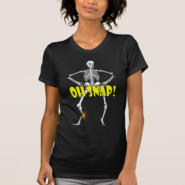 Oh Verschluss, lustiges Skeleton Halloween T-Shirt (Vorderseite)