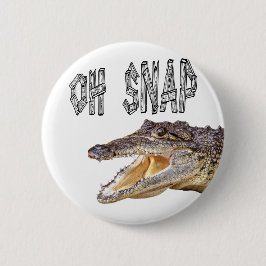 OH-VERSCHLUSS - verärgerter Alligator Button