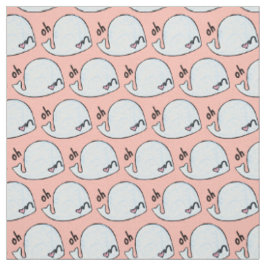 oh Wal, wordplay kawaii Aquarell durch den Garten Stoff
