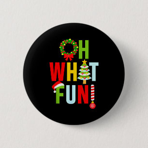Oh was für ein lustiges Weihnachten mit Kranz und Button