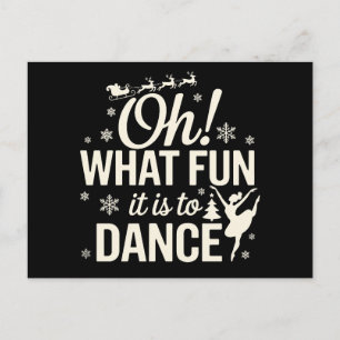 Oh was für ein Spaß es ist, Christmas Ballet Xmas Feiertagspostkarte