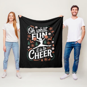 Oh, was für ein Spaß es ist, hässliches Cheerleadi Fleecedecke