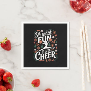 Oh was für ein Spaß es ist, hässliches Cheerleadin Serviette