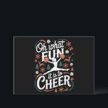 Oh, was für ein Spaß es ist, scheußlich fröhliche  Feiertagskarte<br><div class="desc">Was für ein Spaß es ist,  hässliche Weihnachten zu bejubeln</div>