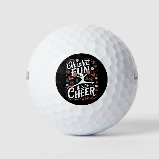 Oh, was für ein Spaß es ist, scheußlich fröhliche  Golfball (Vorderseite)
