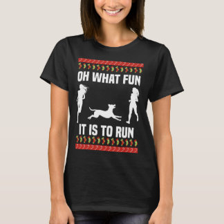 Oh, was für ein Spaß es ist, Weihnachten zu laufen T-Shirt