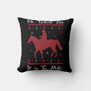 Oh, was für ein Spaß es ist, Weihnachten zu reiten Kissen