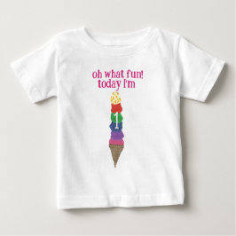 Oh was für ein Spaß heute werde ich 1 erster Gebur Baby T-shirt