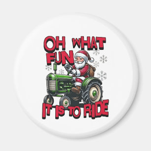 Oh Was Für Ein Spaß Ist Es Zu Reiten Weihnachtsbau Magnet