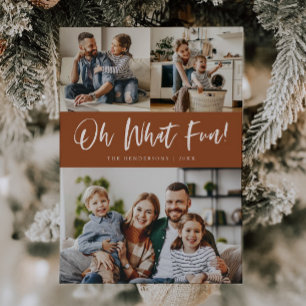 Oh Was Für Ein Spaß Schrift Weihnachten Terrakotta