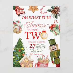 Oh Was Für Ein Spaß Weihnachten Winter Zweiter Geb Postkarte