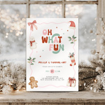 Oh was für ein Spaß Weihnachts-Einladung zum 1. Ge