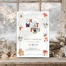 Oh was für ein Spaß Weihnachts-Einladung zum 1. Ge
