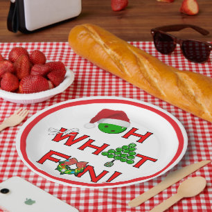 Oh Was Für Ein Spaß Weihnachts-Pickleball-Party-Ac Pappteller