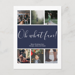 Oh was für ein Spaß Weihnachtsferien Personalized Postkarte
