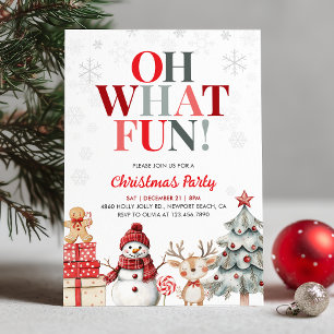 Oh Was Für Eine Lustige Winter Wonderland Weihnach Einladung