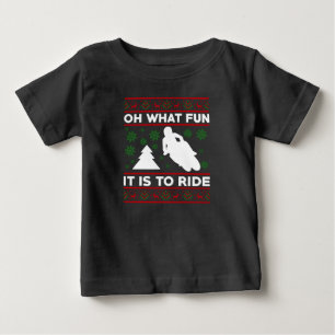 Oh, was macht es für Spaß, Motorrad Dirt Bike zu f Baby T-shirt
