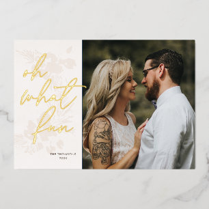 Oh, was Spaß Bright Weihnachtscreme Weihnachtskart Folien Feiertagskarte