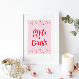 Oh, was Spaß Candy Cane Pink Geschenke und Karten- Poster