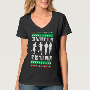 Oh, was Spaß es ist, Weihnachten zu laufen Ugly X T-Shirt