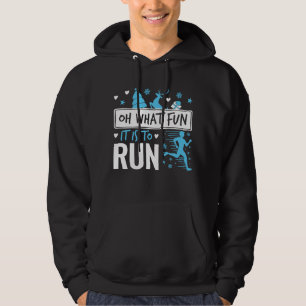 Oh, was Spaß es macht, den Weihnachtsläufer zu lau Hoodie