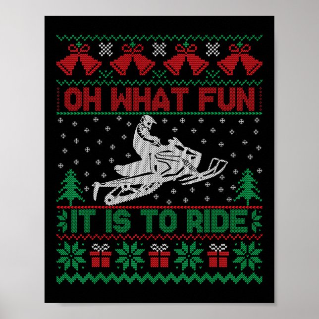 Oh, was Spaß es macht, mit Snowmobile hässlich Chr Poster (Vorne)