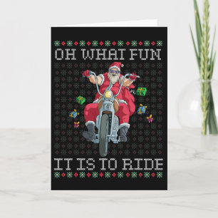 Oh, was Spaß es macht Motorrad Weihnachtsgif zu fa Karte
