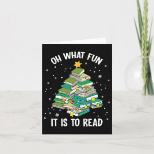 Oh, was Spaß es macht, Weihnachten-Bäume-Buch-Lieb Karte