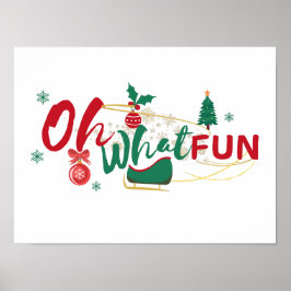 Oh, was Spaß - Feierliche Feiertage-Poster Poster