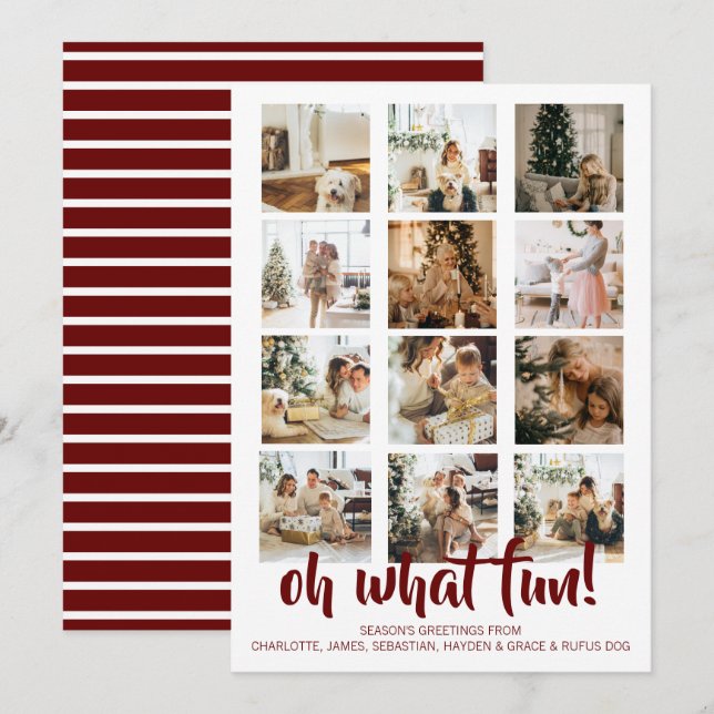 Oh, was Spaß Foto Weihnachten Personalisiert (Vorne/Hinten)