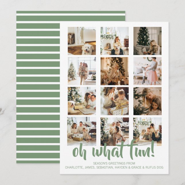 Oh, was Spaß Foto Weihnachten Personalisiert (Vorne/Hinten)