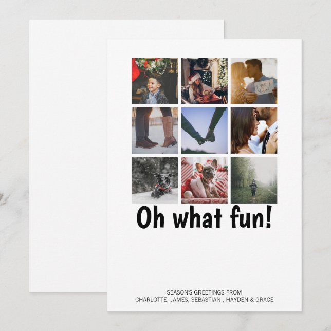 Oh, was Spaß Foto Weihnachten Personalisiert (Vorne/Hinten)