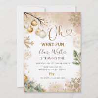 Oh, was Spaß Gold Snowflakes Weihnachten 1. Geburt