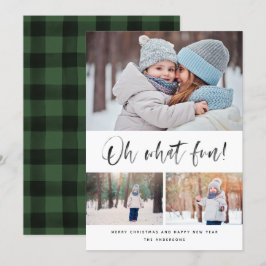 Oh, was Spaß Moderne Pinselschrift Feiertagskarte